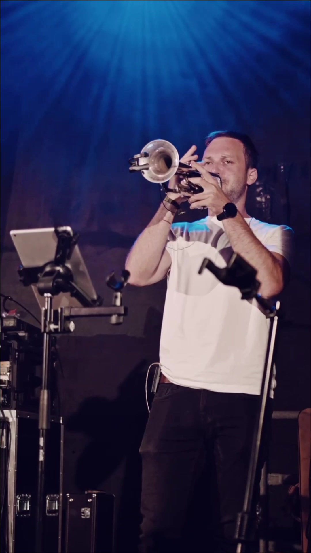 Trompeter von ESPRIT.BAND bei einem Solo
